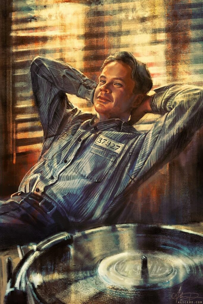 Illustrazione di Tim Robbins in Shawshank Redemption